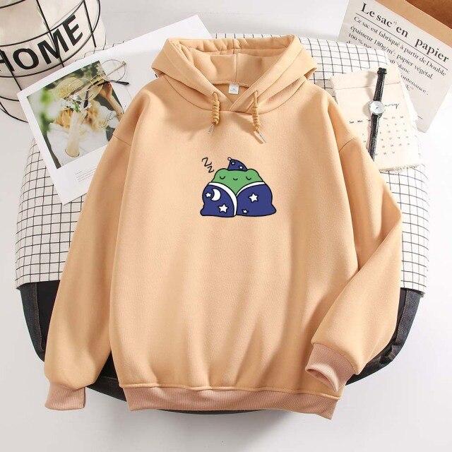 Sleeping Frog Hoodies - Kawaiies - Adorable - Cute - Plushies - Plush - Kawaii