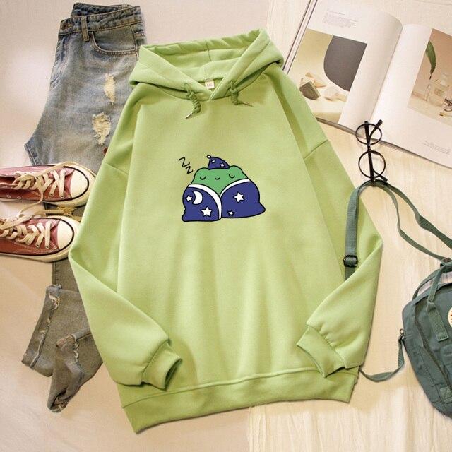 Sleeping Frog Hoodies - Kawaiies - Adorable - Cute - Plushies - Plush - Kawaii