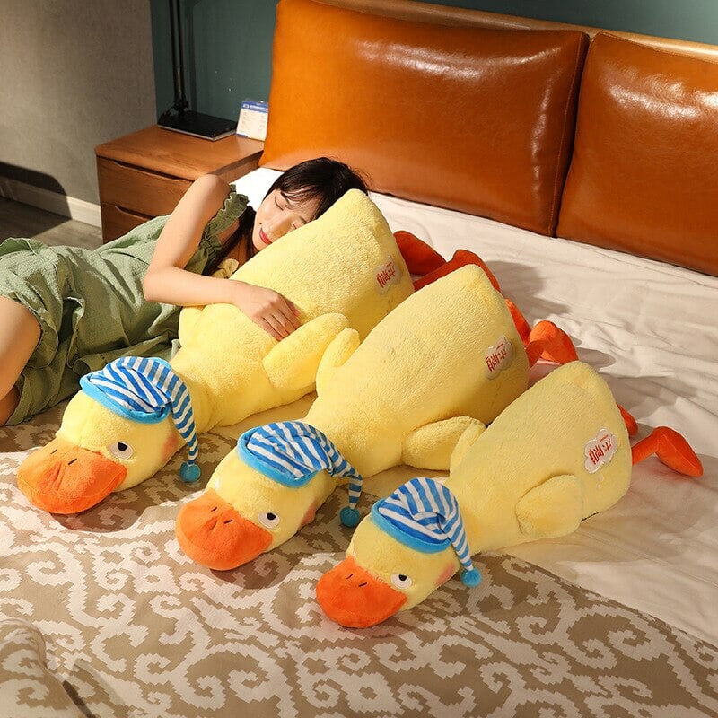 Sleepy Fluffy Duck Plushie - Kawaiies - Adorable - Cute - Plushies - Plush - Kawaii