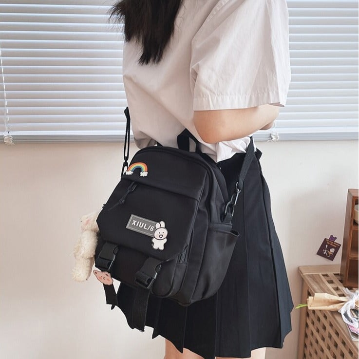 Small Cute Bear Friend Backpack & Sidebag - Kawaiies - Adorable - Cute - Plushies - Plush - Kawaii
