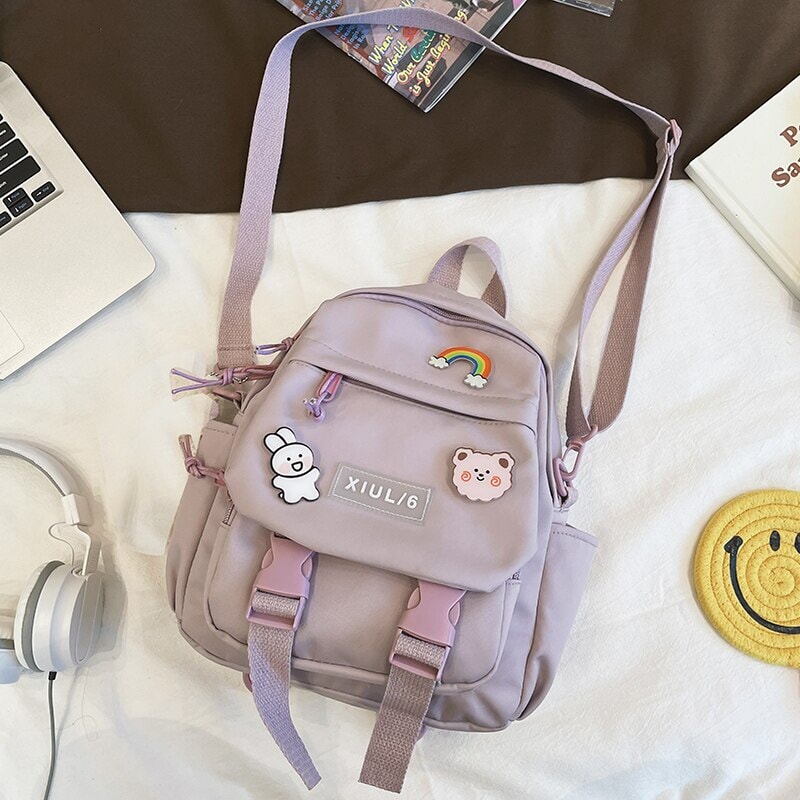 Cute Mini Backpacks With Accessories Aesthetic Mini Backpack For Teens Kawaii Small Backpack (white,with-accessories)