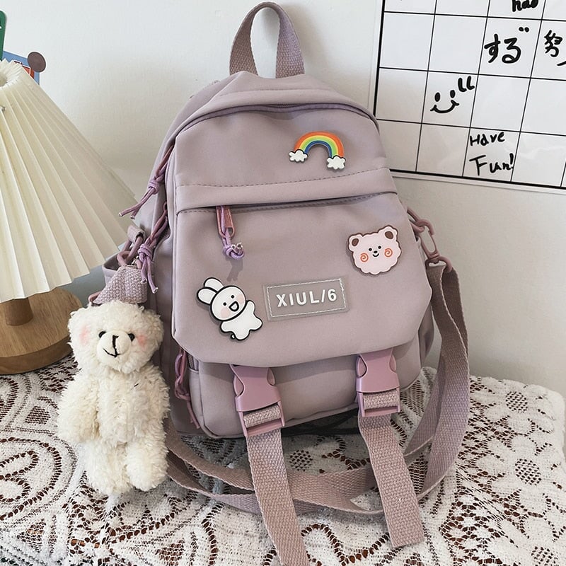 Small Cute Bear Friend Backpack & Sidebag - Kawaiies - Adorable - Cute - Plushies - Plush - Kawaii