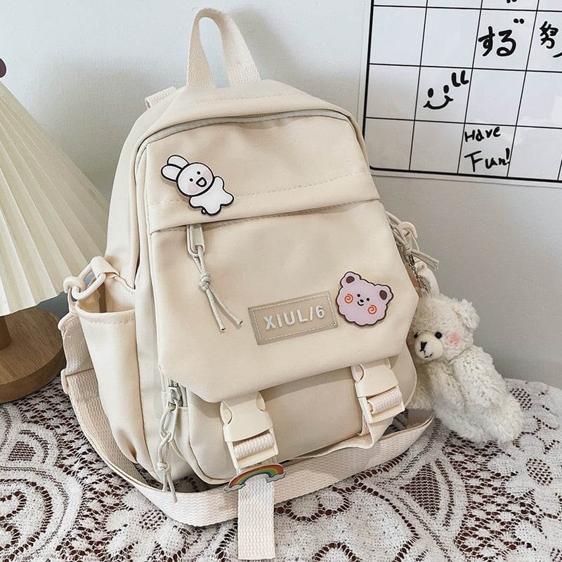 Small Cute Bear Friend Backpack & Sidebag - Kawaiies - Adorable - Cute - Plushies - Plush - Kawaii