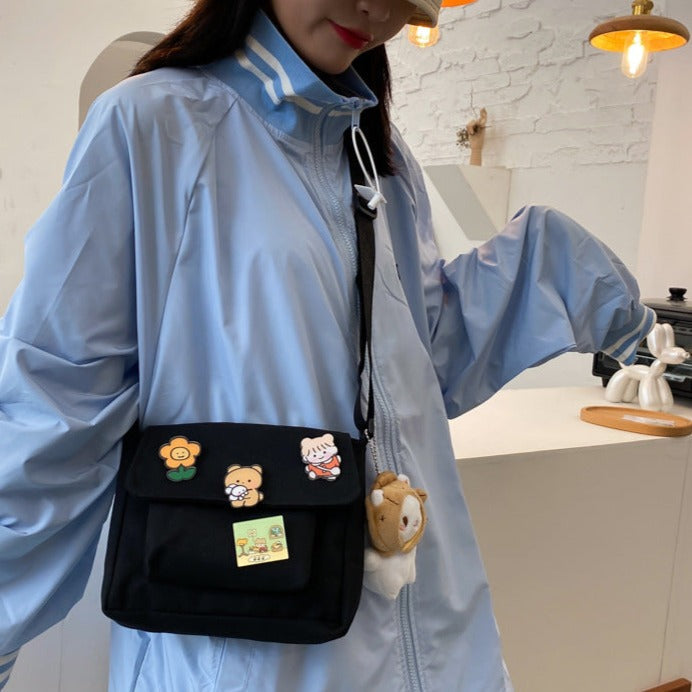 Small Cute Friends Satchel Shoulder Bag - Kawaiies - Adorable - Cute - Plushies - Plush - Kawaii