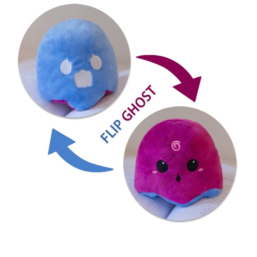 kawaiies-softtoys-plushies-kawaii-plush-Small Reversible Ghost Plushies Soft toy Blue Purple 13cm 