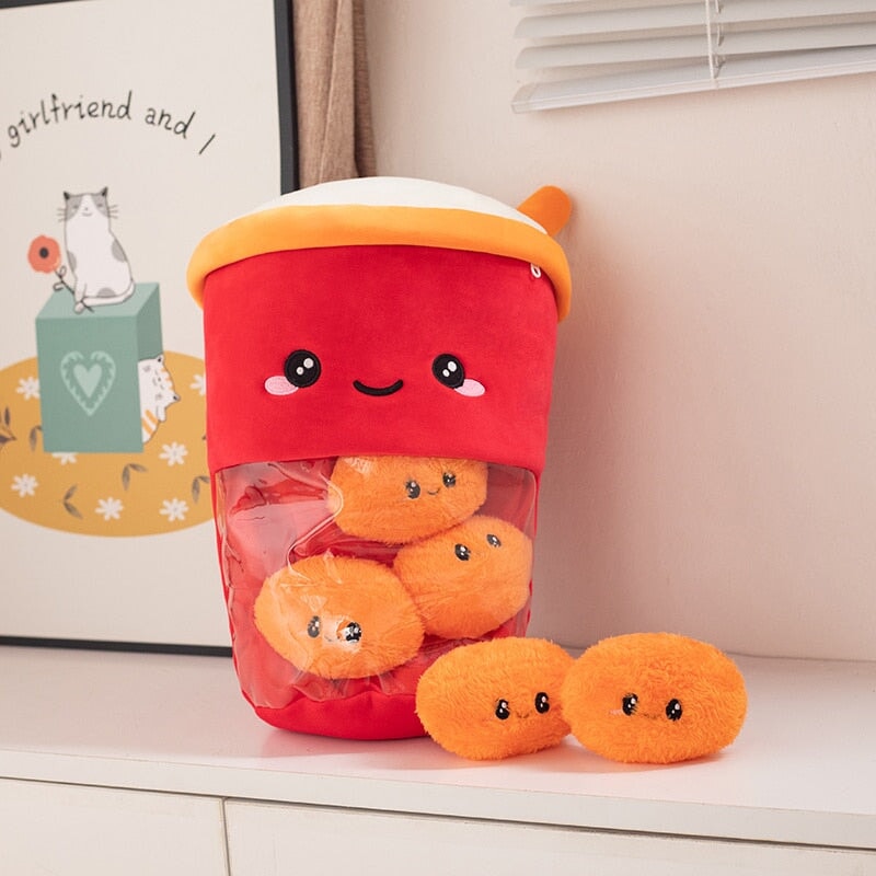 Fruit Milk Tea Cup Pillow Plush Toy - China Toy and Plush Toy price