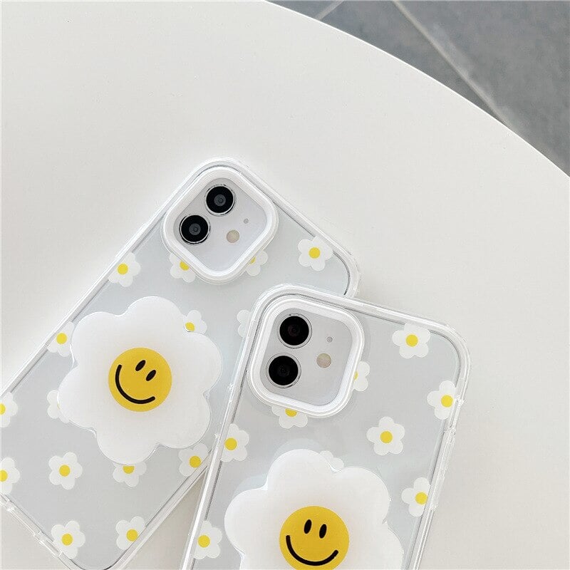 Smiling Daisy iPhone Case with Holder - Limited Stock - Kawaiies - Adorable - Cute - Plushies - Plush - Kawaii