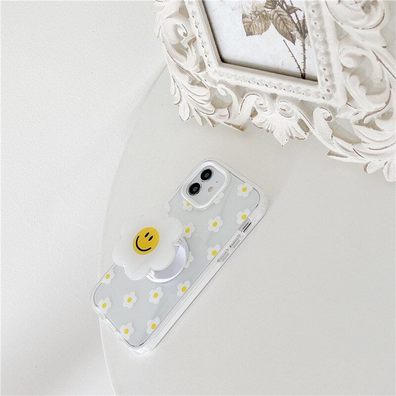 Smiling Daisy iPhone Case with Holder - Limited Stock - Kawaiies - Adorable - Cute - Plushies - Plush - Kawaii