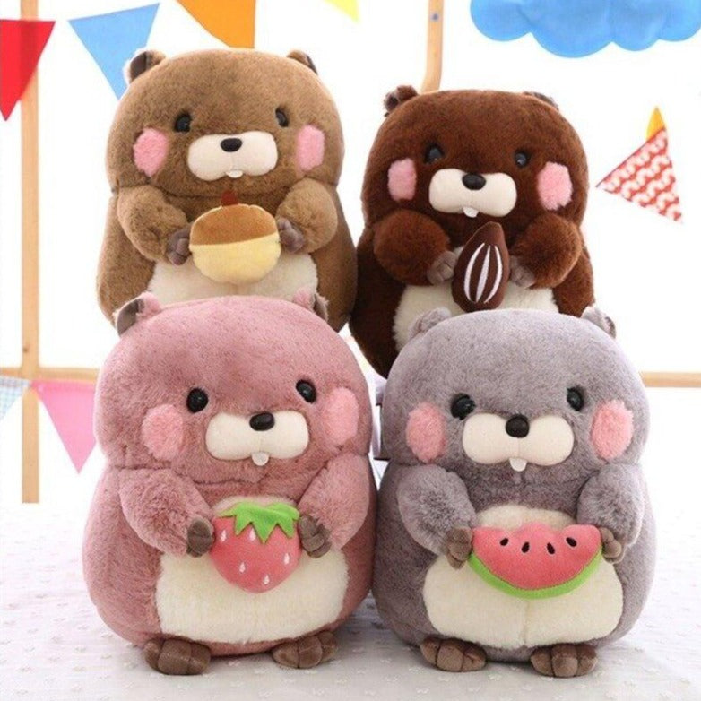 Snacking Beaver Plushies | LIMITED STOCK - Kawaiies - Adorable - Cute - Plushies - Plush - Kawaii