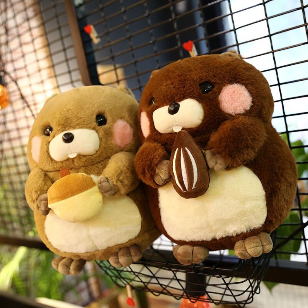 Snacking Beaver Plushies | LIMITED STOCK - Kawaiies - Adorable - Cute - Plushies - Plush - Kawaii