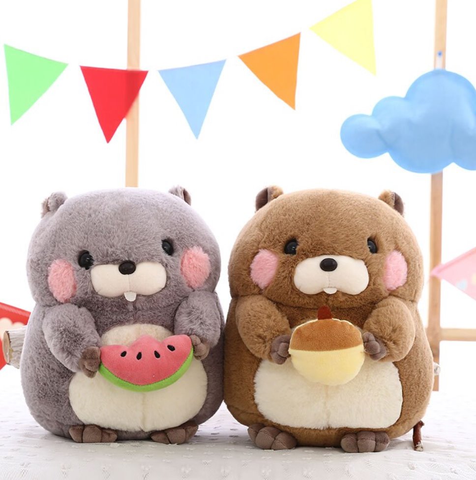 Snacking Beaver Plushies | LIMITED STOCK - Kawaiies - Adorable - Cute - Plushies - Plush - Kawaii