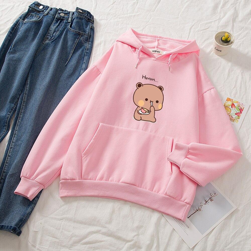 Snacking Teddy Bear Hoodies