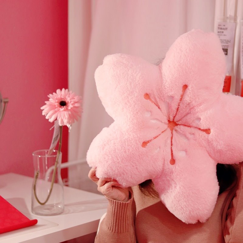 Soft Japanese Sakura Flower Cushion - Kawaiies - Adorable - Cute - Plushies - Plush - Kawaii