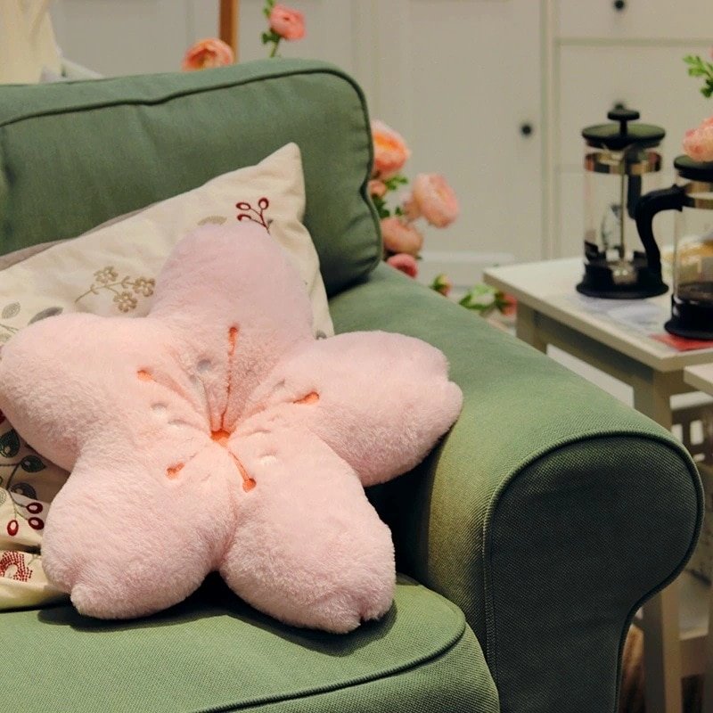 Soft Japanese Sakura Flower Cushion - Kawaiies - Adorable - Cute - Plushies - Plush - Kawaii