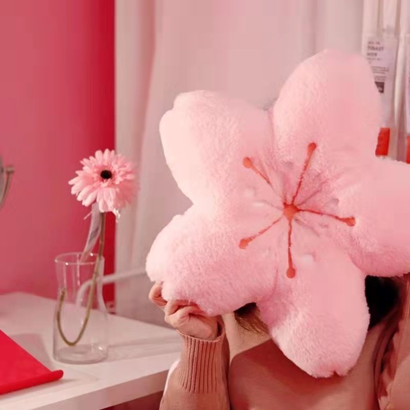 Soft Japanese Sakura Flower Cushion - Kawaiies - Adorable - Cute - Plushies - Plush - Kawaii