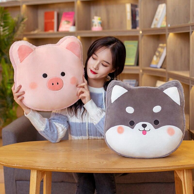 Kit Kat Huskie Shiba Cat Pig Plushie Cushion - Kawaiies - Adorable - Cute - Plushies - Plush - Kawaii