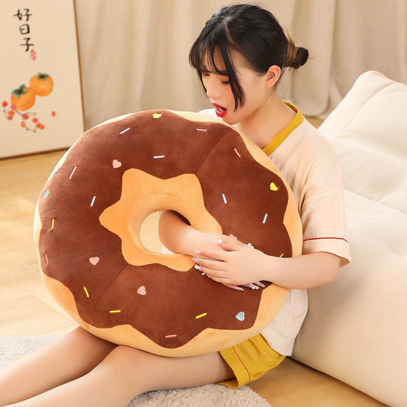 Kawaii Donut Plush Pillow – Goodlifebean