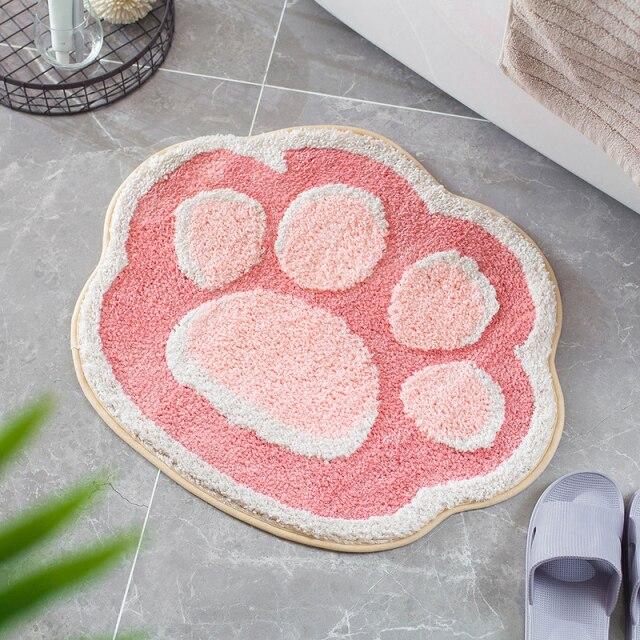 Pink shop bath mat