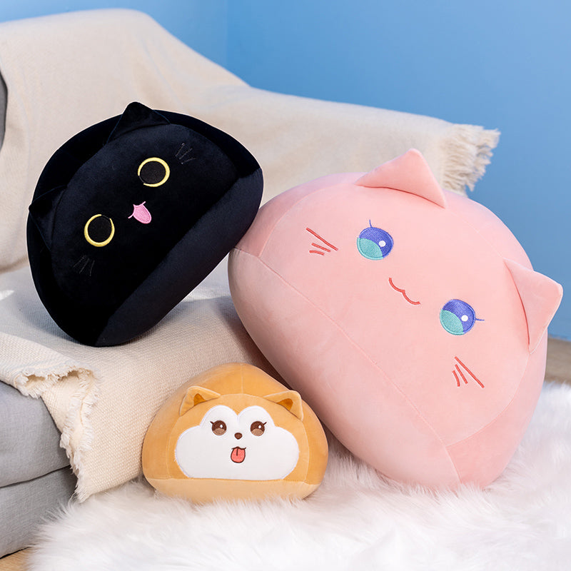 Soft Pebble Cats & Dog Animal Plushies Collection - Kawaiies - Adorable - Cute - Plushies - Plush - Kawaii