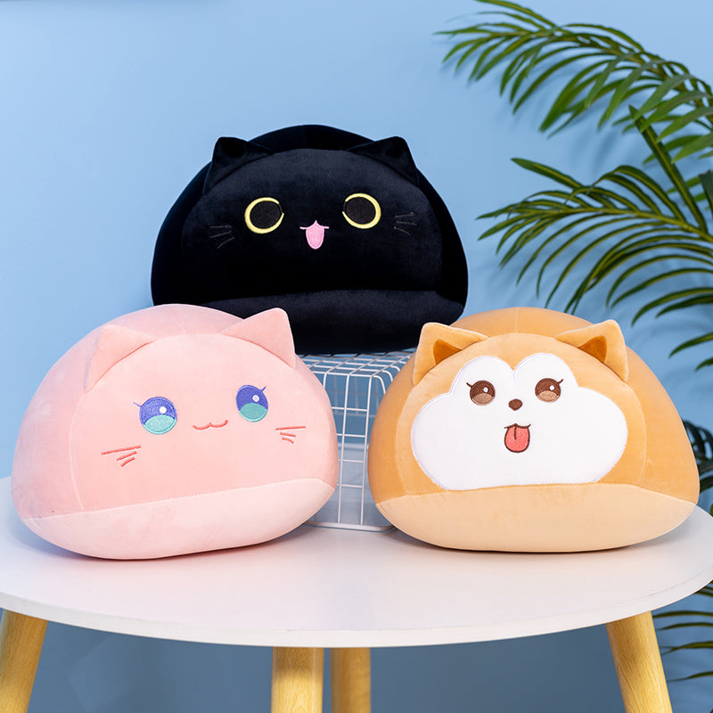 Soft Pebble Cats & Dog Animal Plushies Collection - Kawaiies - Adorable - Cute - Plushies - Plush - Kawaii