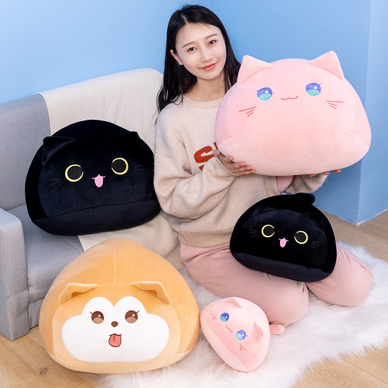 Soft Pebble Cats & Dog Animal Plushies Collection - Kawaiies - Adorable - Cute - Plushies - Plush - Kawaii