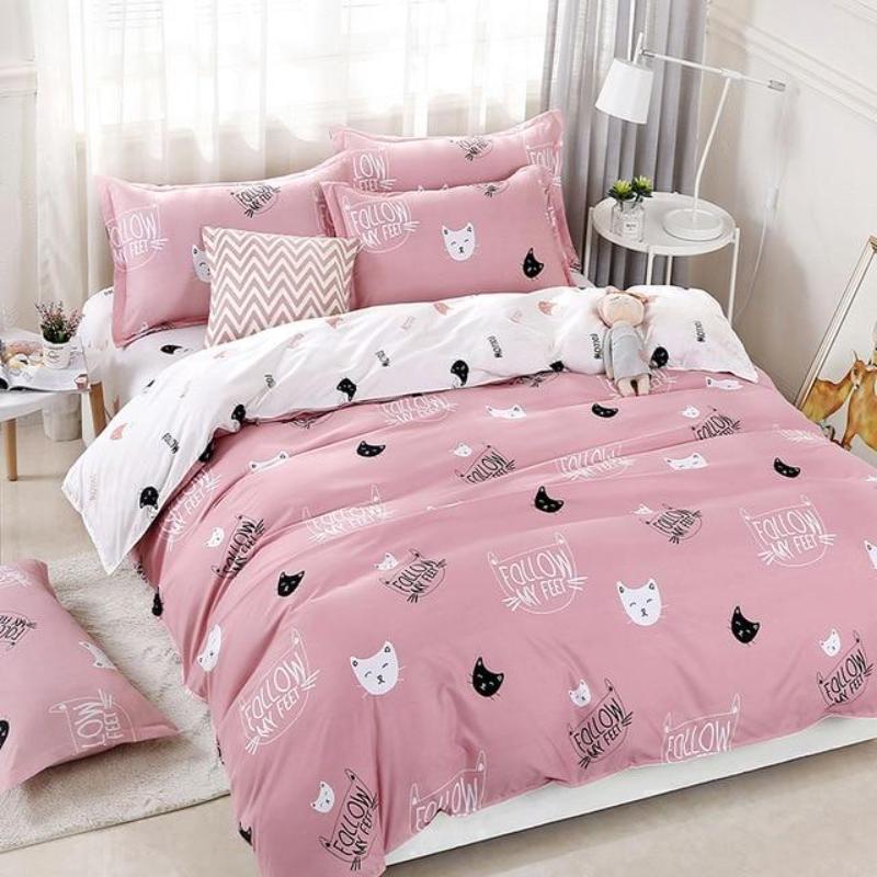 Cute Cat Print Bedding Set - Kawaiies - Adorable - Cute - Plushies - Plush - Kawaii