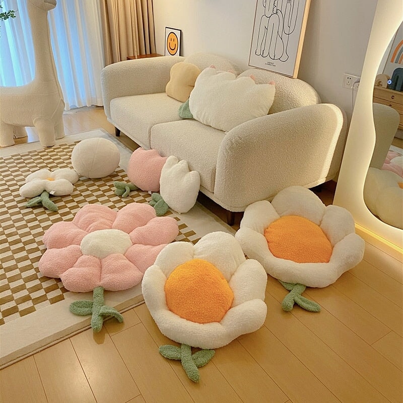 Spring Flower Pillow Seat - Kawaiies - Adorable - Cute - Plushies - Plush - Kawaii