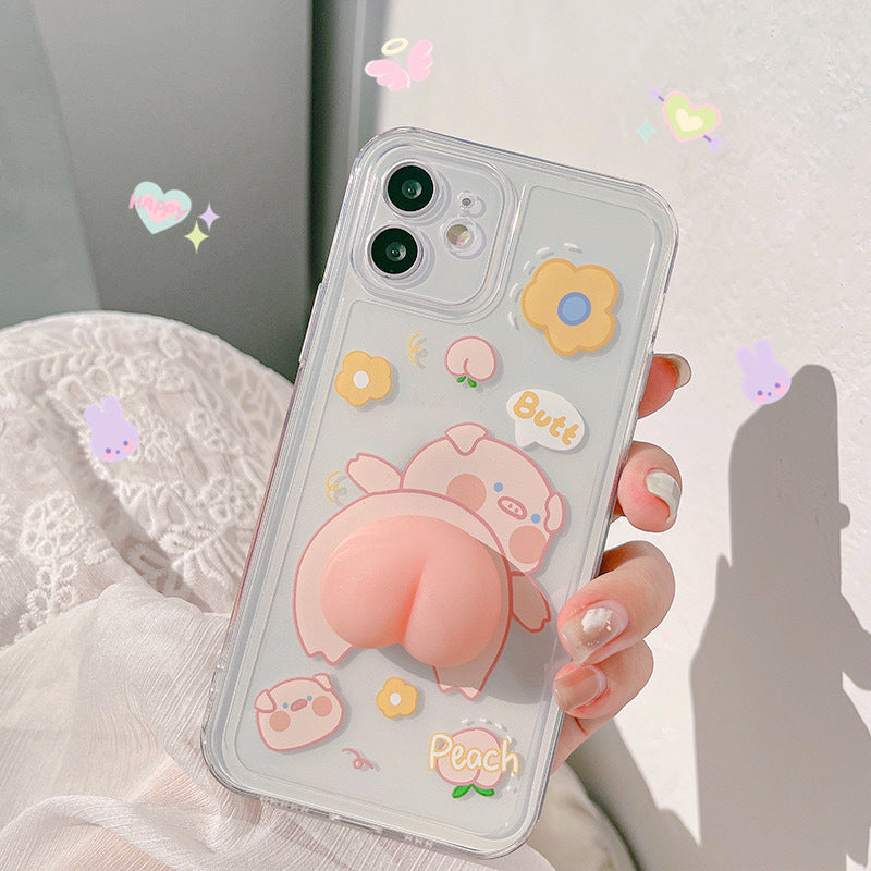 Squishy 3D Pig iPhone Case - Kawaiies - Adorable - Cute - Plushies - Plush - Kawaii