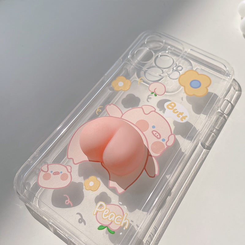 Squishy 3D Pig iPhone Case - Kawaiies - Adorable - Cute - Plushies - Plush - Kawaii