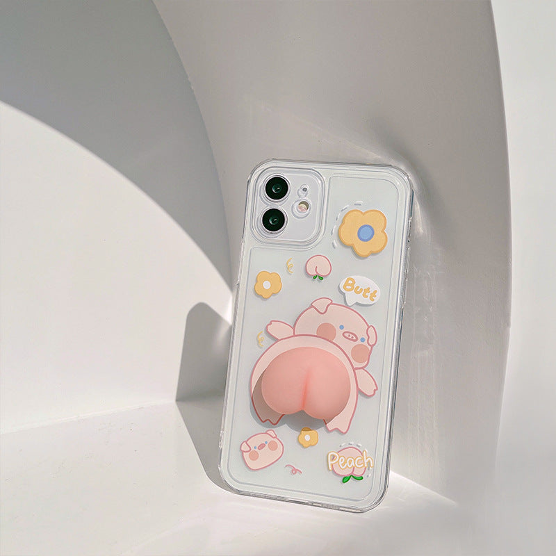 Publiciteit Ik heb een contract gemaakt blozen Squishy 3D Pig iPhone Case – Kawaiies