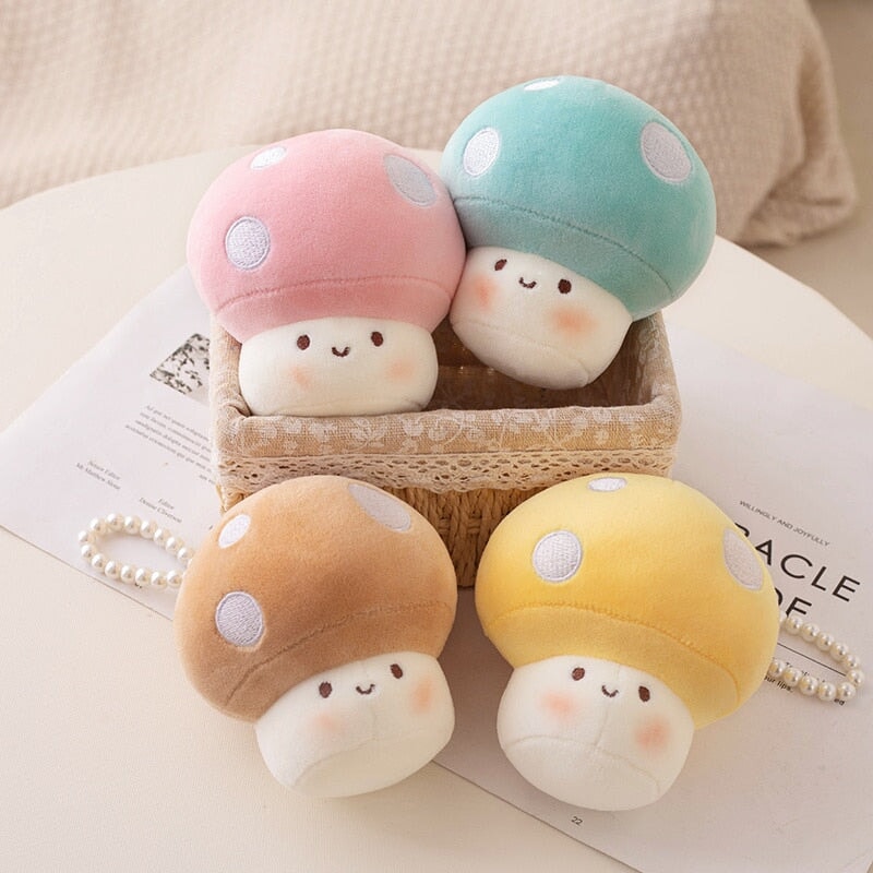 kawaiies-softtoys-plushies-kawaii-plush-Squishy Mushroom Friends Plushie Keychains | NEW Soft toy 