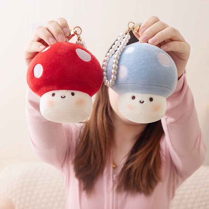 kawaiies-softtoys-plushies-kawaii-plush-Squishy Mushroom Friends Plushie Keychains | NEW Soft toy 