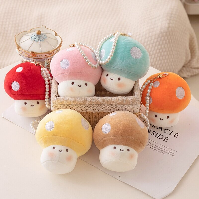 kawaiies-softtoys-plushies-kawaii-plush-Squishy Mushroom Friends Plushie Keychains | NEW Soft toy 