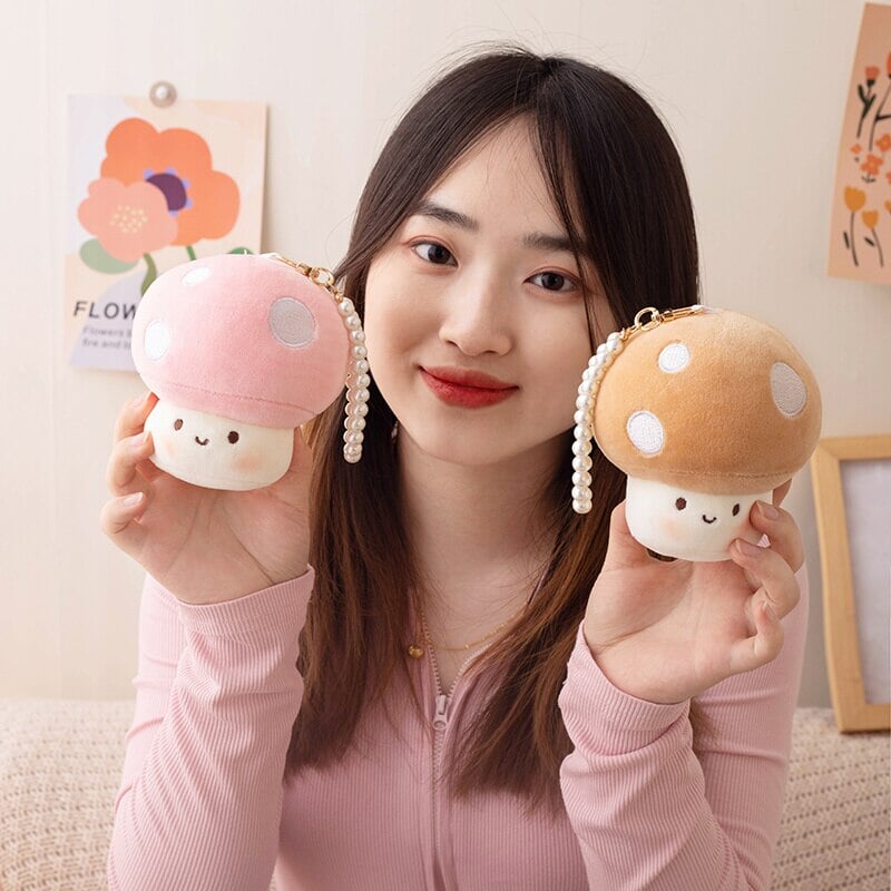 kawaiies-softtoys-plushies-kawaii-plush-Squishy Mushroom Friends Plushie Keychains | NEW Soft toy 