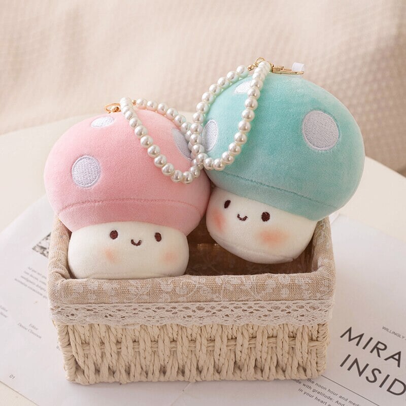 kawaiies-softtoys-plushies-kawaii-plush-Squishy Mushroom Friends Plushie Keychains | NEW Soft toy 