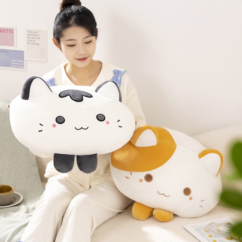 Squishy Sweet Cat Pillow Plushie - Kawaiies - Adorable - Cute - Plushies - Plush - Kawaii