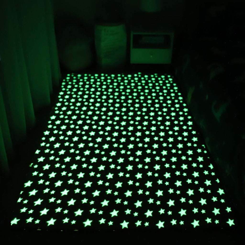 Starry Night Glow-in-the-dark Faux Fur Rug Carpet - Kawaiies - Adorable - Cute - Plushies - Plush - Kawaii