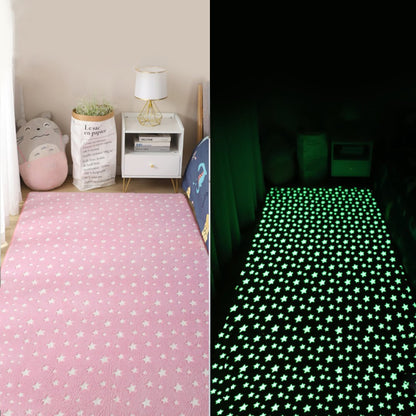 Starry Night Glow-in-the-dark Faux Fur Rug Carpet - Kawaiies - Adorable - Cute - Plushies - Plush - Kawaii