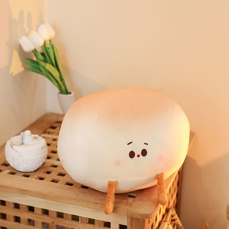 Steamed Round Stuffed Bao Bun Plushie - Kawaiies - Adorable - Cute - Plushies - Plush - Kawaii