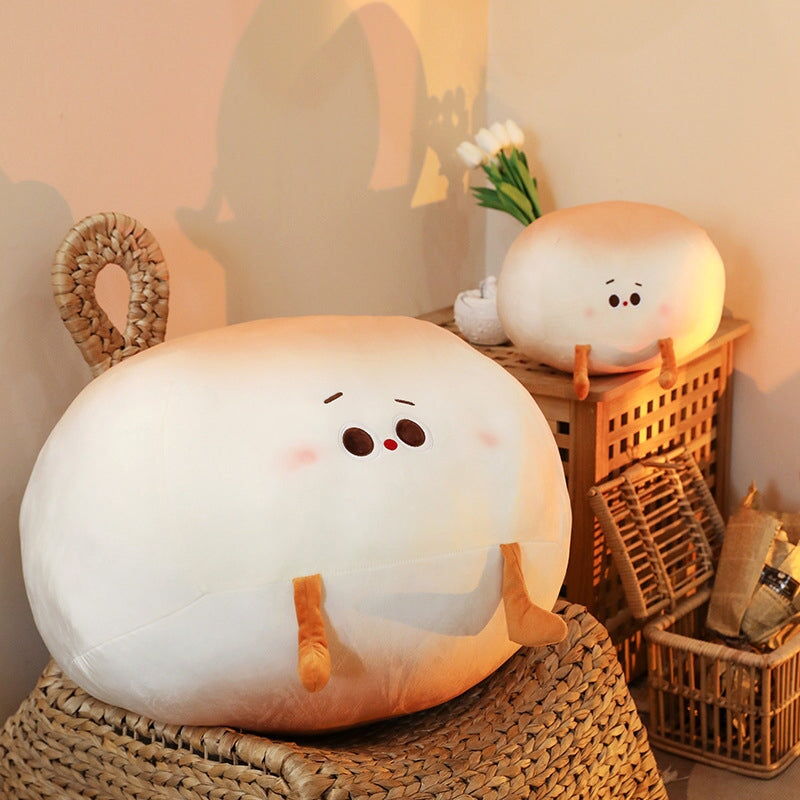 Steamed Round Stuffed Bao Bun Plushie - Kawaiies - Adorable - Cute - Plushies - Plush - Kawaii