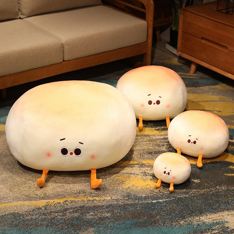 Steamed Round Stuffed Bao Bun Plushie - Kawaiies - Adorable - Cute - Plushies - Plush - Kawaii