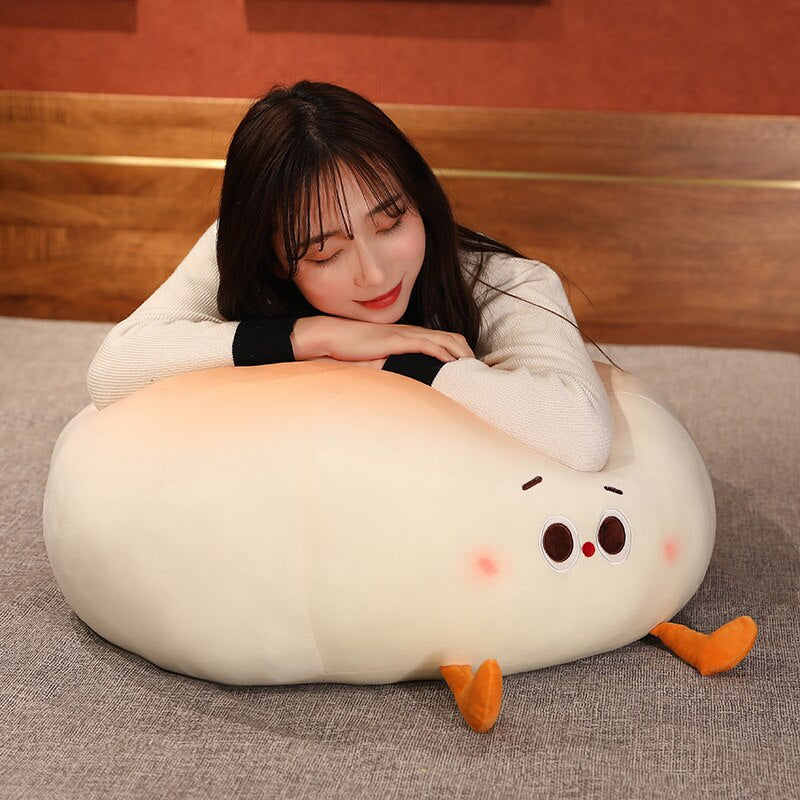 Steamed Round Stuffed Bao Bun Plushie - Kawaiies - Adorable - Cute - Plushies - Plush - Kawaii