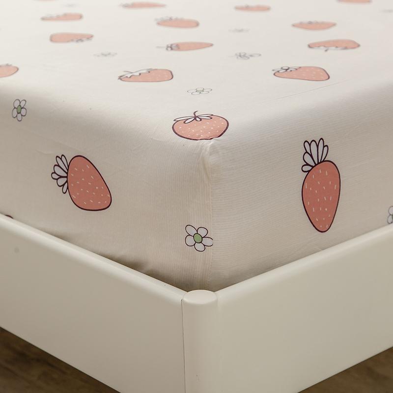 Strawberry Cream Fitted Bedsheet - Kawaiies - Adorable - Cute - Plushies - Plush - Kawaii