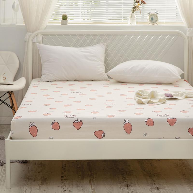 Strawberry Cream Fitted Bedsheet - Kawaiies - Adorable - Cute - Plushies - Plush - Kawaii