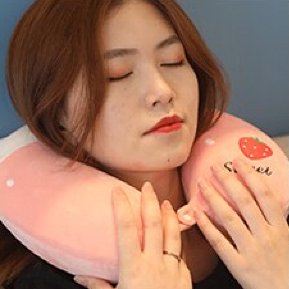 Stuffed Animal Memory Foam U-Shaped Neck Pillow - Kawaiies - Adorable - Cute - Plushies - Plush - Kawaii