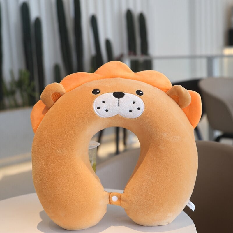 Stuffed Animal Memory Foam U-Shaped Neck Pillow - Kawaiies - Adorable - Cute - Plushies - Plush - Kawaii