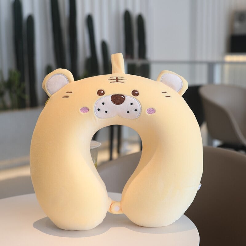 Stuffed Animal Memory Foam U-Shaped Neck Pillow - Kawaiies - Adorable - Cute - Plushies - Plush - Kawaii