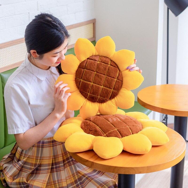 Sunny Sunflower Cushion - Kawaiies - Adorable - Cute - Plushies - Plush - Kawaii