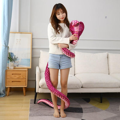 Super Long 90" Soft Snake Plushie - Kawaiies - Adorable - Cute - Plushies - Plush - Kawaii