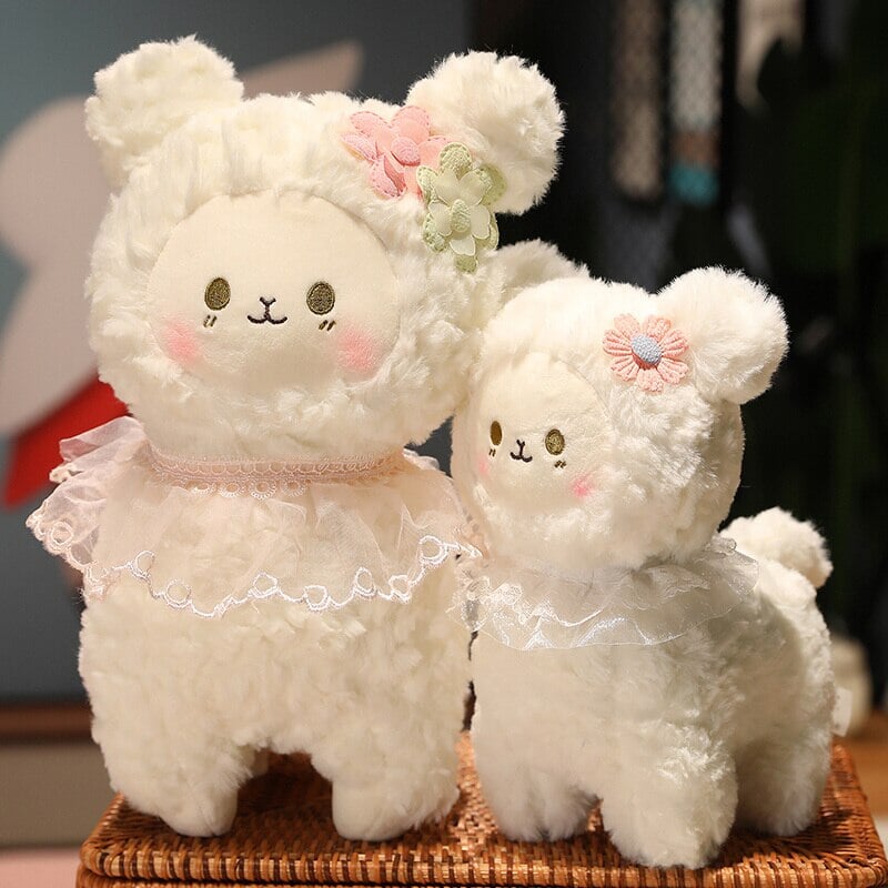 Sweet Fluffy Standing Lamb Family - Kawaiies - Adorable - Cute - Plushies - Plush - Kawaii